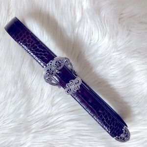 BRIGHTON Reversible Black/Brown Belt size 28 EUC